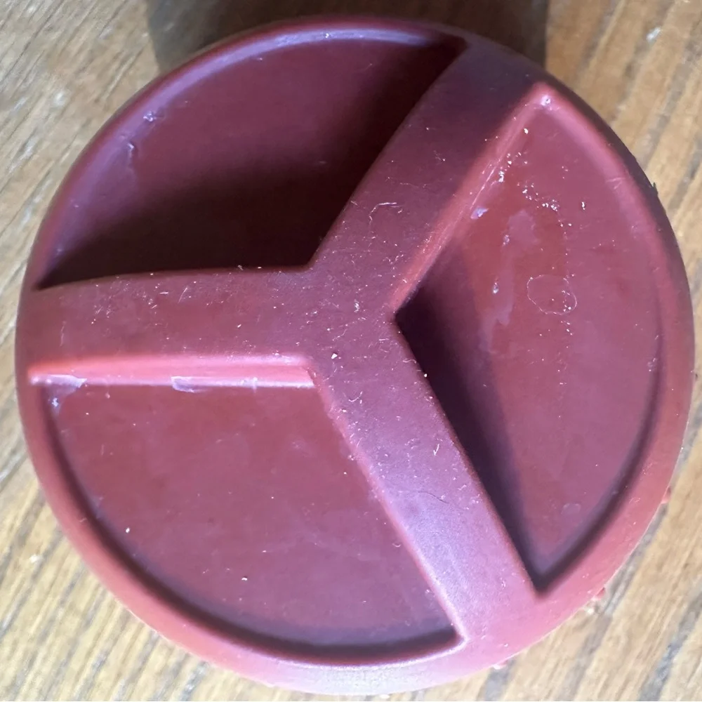 Rubber dog treat ball slow feeder keeps your dog busy